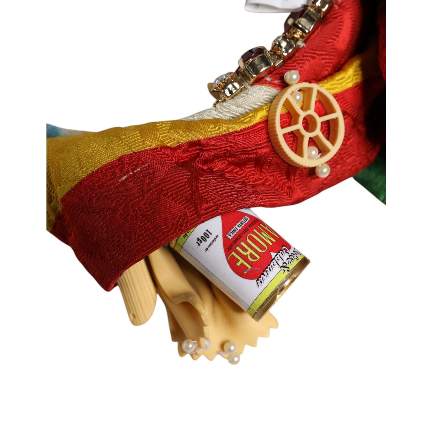 Dolce & Gabbana Multicolor Floral Crystal Embellished Diadem Headband