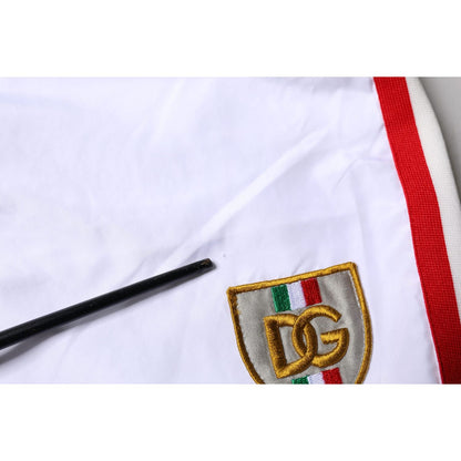 Dolce & Gabbana White Stripes Beachwear Shorts 2Pc Swimwear