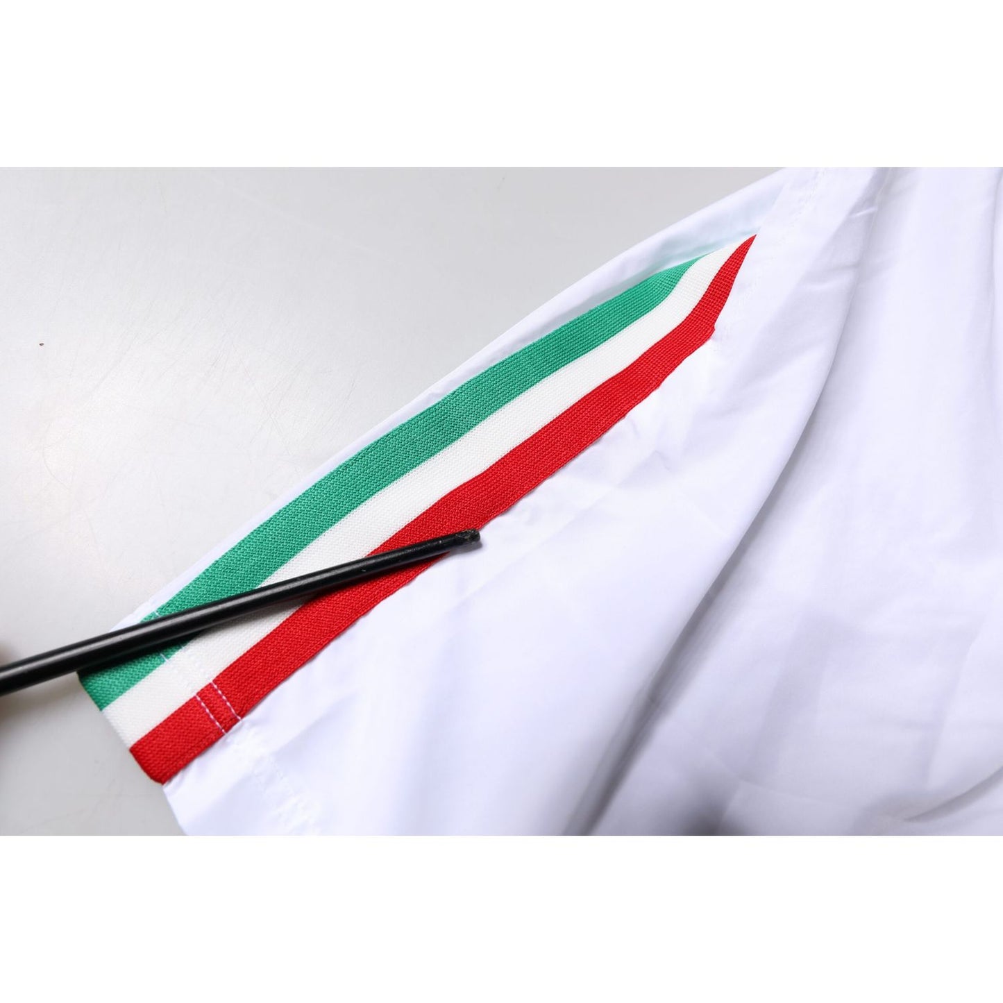 Dolce & Gabbana White Stripes Beachwear Shorts 2 Pc Swimwear