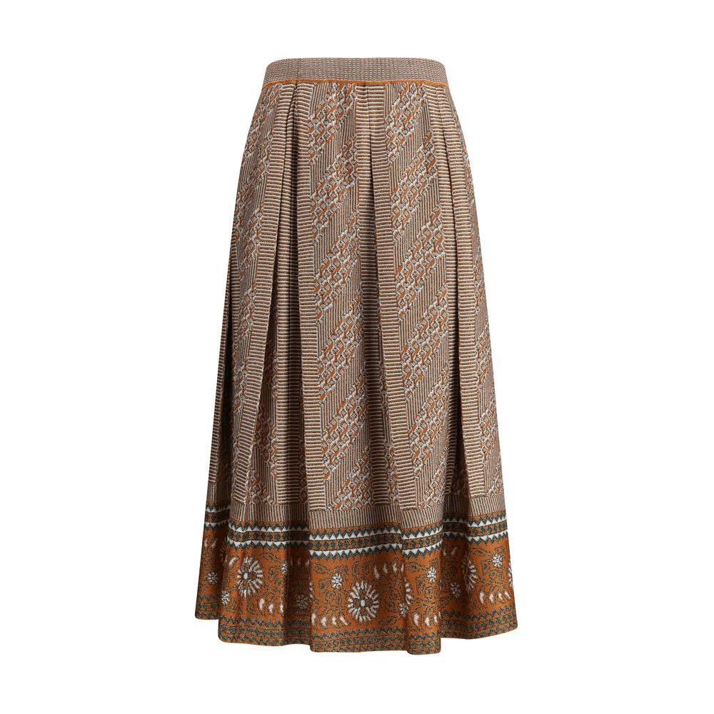 Valentino Knit lurex midi Skirt VA-6B0KG05C99E9QE-S