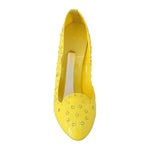 Dolce & Gabbana Yellow Crystal Heels CINDERELLA Shoes LA4345-37.5