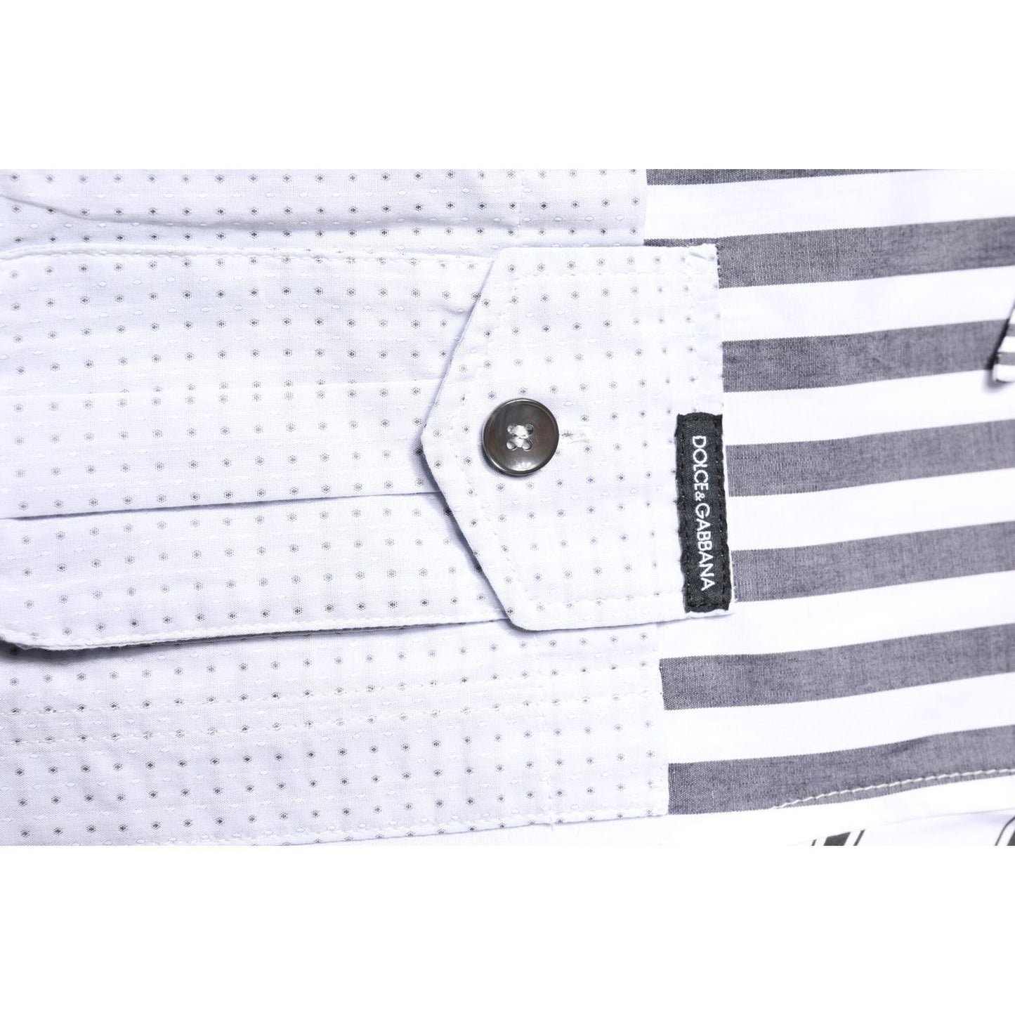 Dolce & Gabbana Multicolor Striped Button Down Casual Shirt