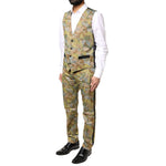Dolce & Gabbana Multicolor Camouflage SICILIA 3 Piece Suit