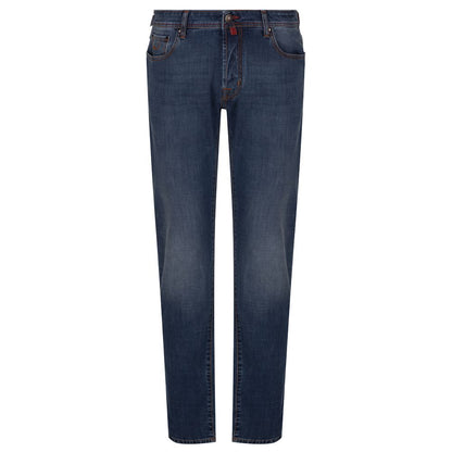 Jacob Cohen Blue Cotton Men's Slim Fit Jean