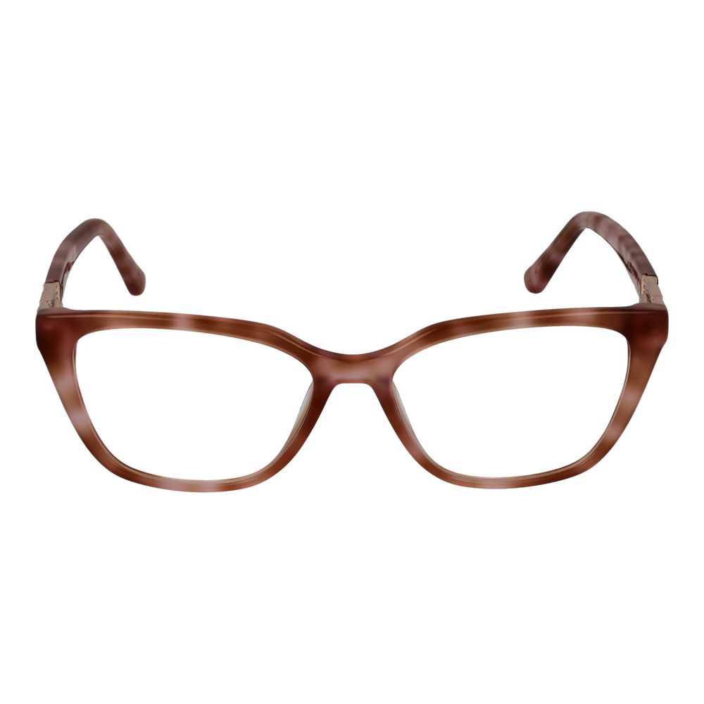 Guess Beige Women Glasses Frame in acetate material with full-rim rectangle style, model size 51-15-140, includes branded case.