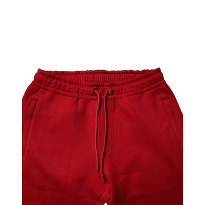 Dolce & Gabbana Red DG Logo Cotton Jogger Men Sweatpants Pants