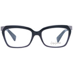 Yohji Yamamoto Black Women Glasses Frame, rectangle full-rim acetate eyewear with demo lenses and branded soft case included.