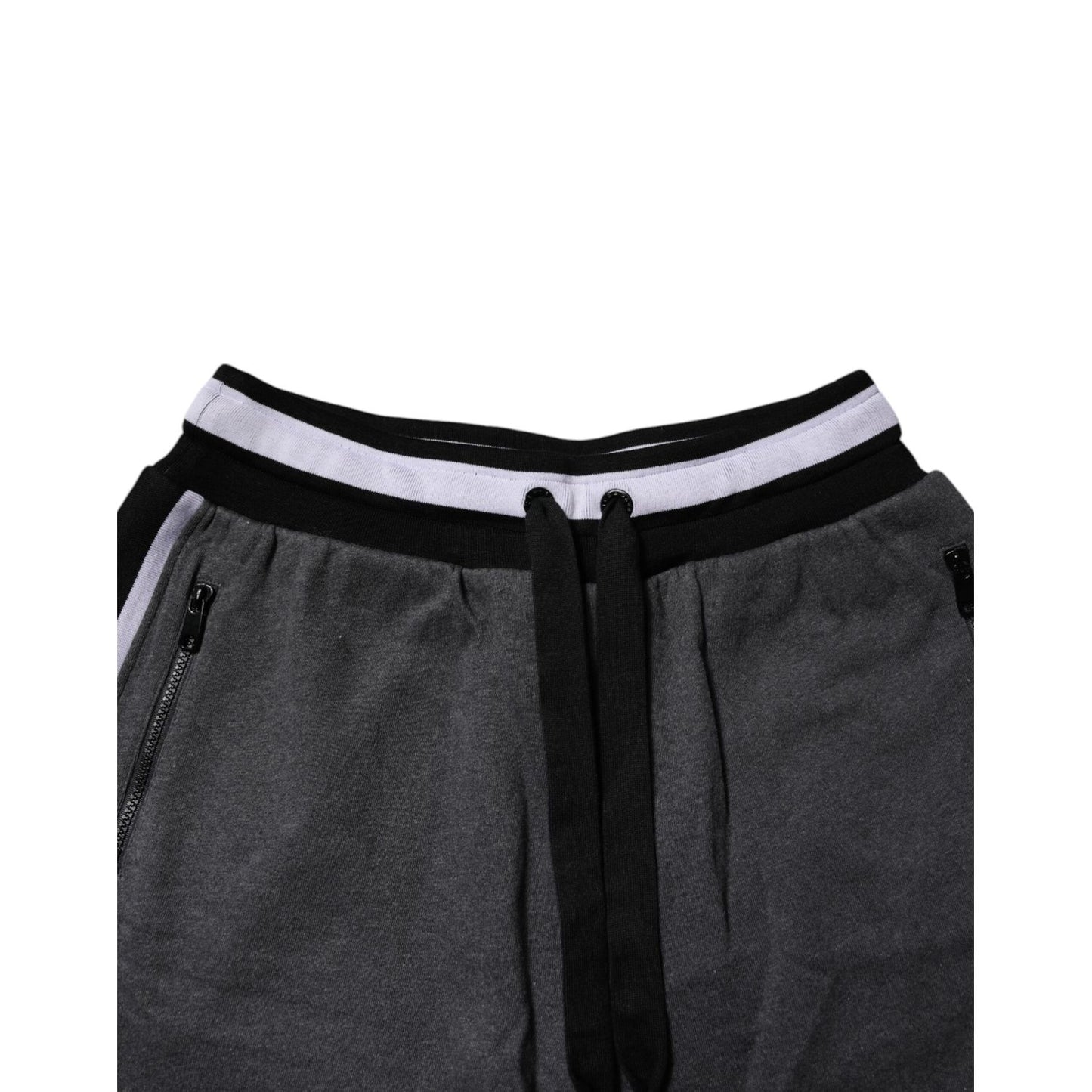 Dolce & Gabbana Dark Gray Cotton Bermuda Sweatshorts Shorts