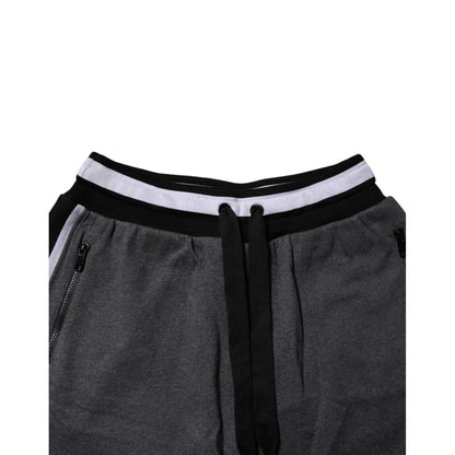 Dolce & Gabbana Dark Gray Cotton Bermuda Sweatshorts Shorts