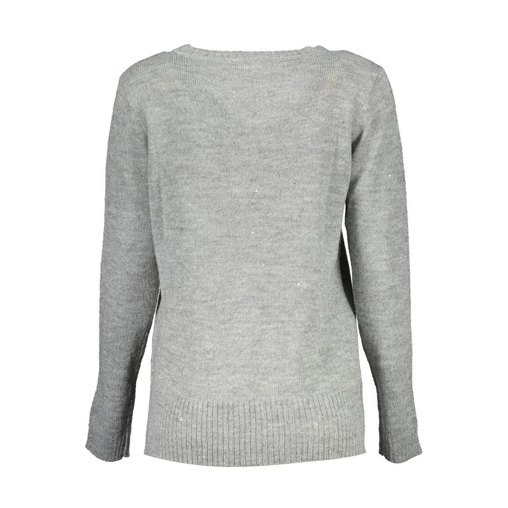 U.S. POLO ASSN. Argento Acrylic Women's Sweater