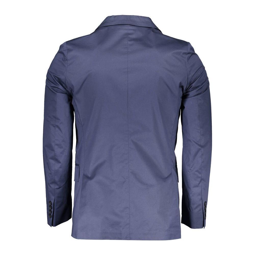 Gant Blue Cotton Jackets & Coat