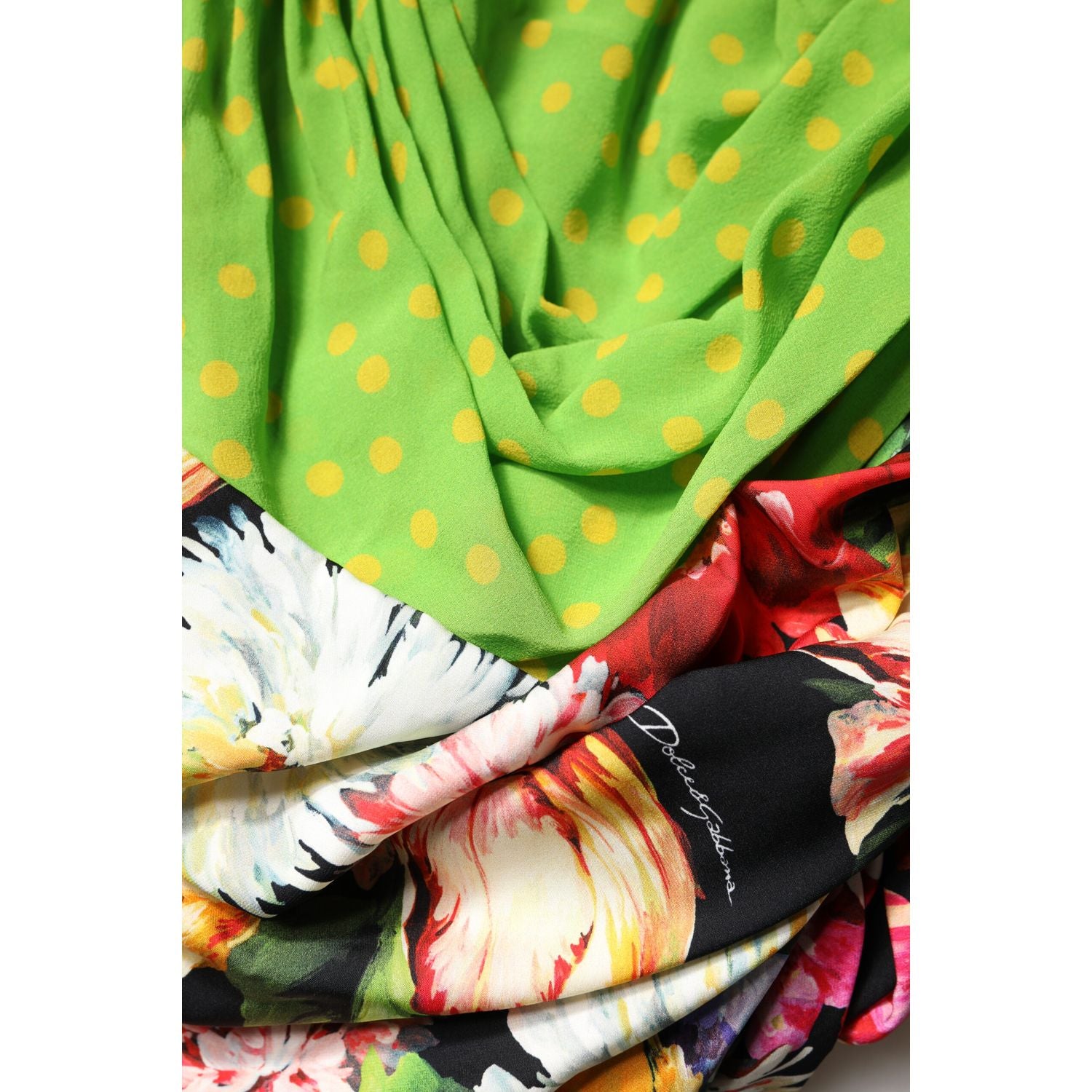 Dolce & Gabbana Multicolor Floral Patchwork Fitted Mini Dress