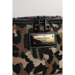 Dolce & Gabbana Multicolor Leopard DG Logo Belt Waist Fanny Pack Bag