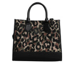Dolce & Gabbana Multicolor Leopard Shopping Tote Shoulder Bag