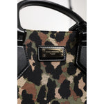 Dolce & Gabbana Multicolor Leopard Shopping Tote Shoulder Bag
