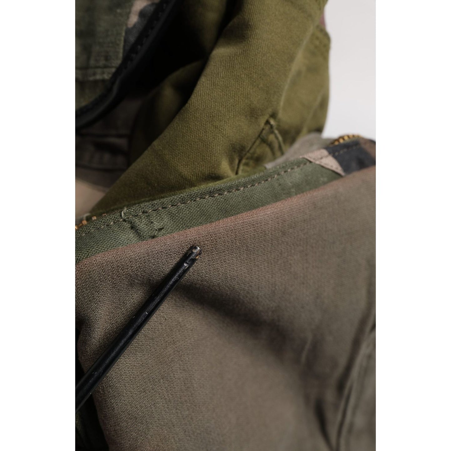 Dolce & Gabbana Military Green Patchwork Travel Backpack Bag