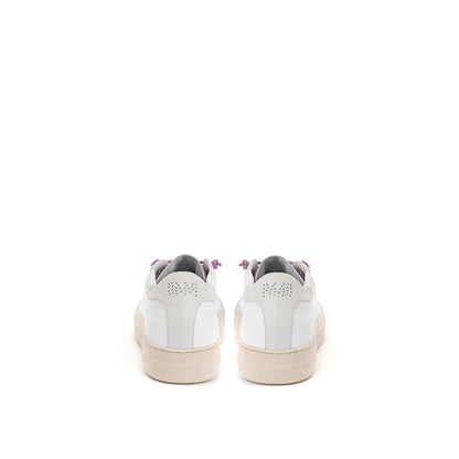 P448 White Leather Low Top Sneakers