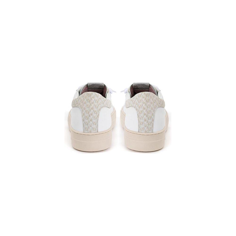 P448 White Leather Sneakers Elegant Casual Footwear