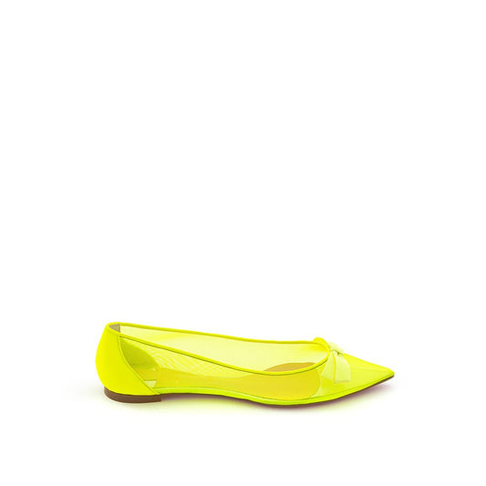 Christian Louboutin Sunshine Yellow Mesh Flat Elegance CH-4063669-EU38/US8