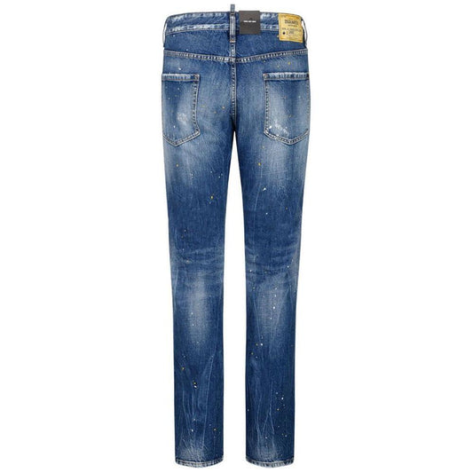 Dsquared² Blue Cotton Jeans & Pant