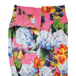 Dolce & Gabbana Multicolor Floral Print High Waist Midi Skirt