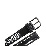Dolce & Gabbana Black Leather Classic Metal Logo Buckle Belt BEL9338-100