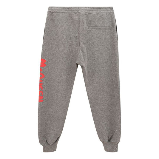Alexander McQueen Chic Gray Cotton Blend Trousers AL-806662-IT42|M