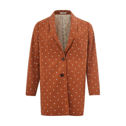 Lardini Brown Cotton Trench Coat Lardini