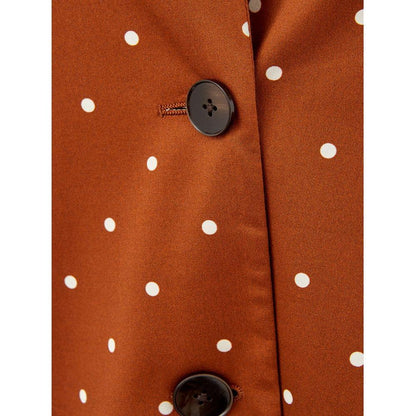 Lardini Brown Cotton Trench Coat Lardini