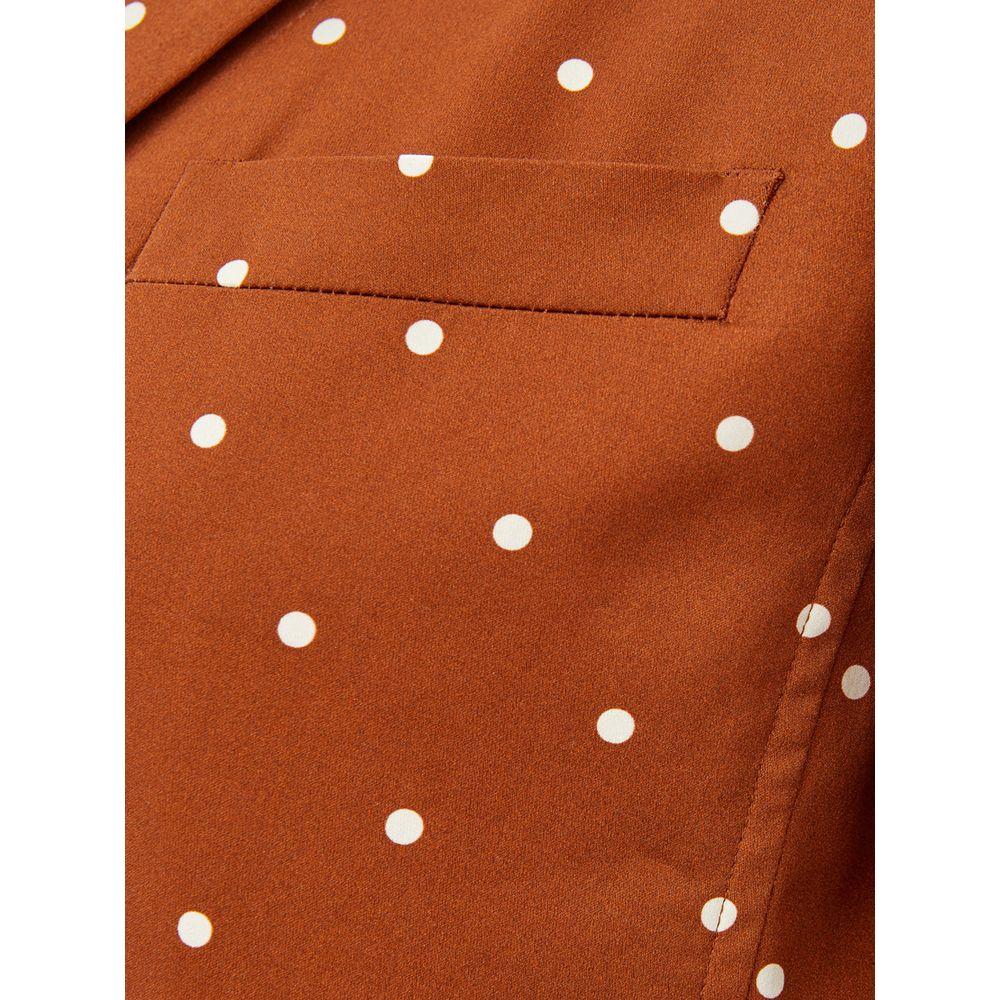Lardini Brown Cotton Trench Coat Lardini