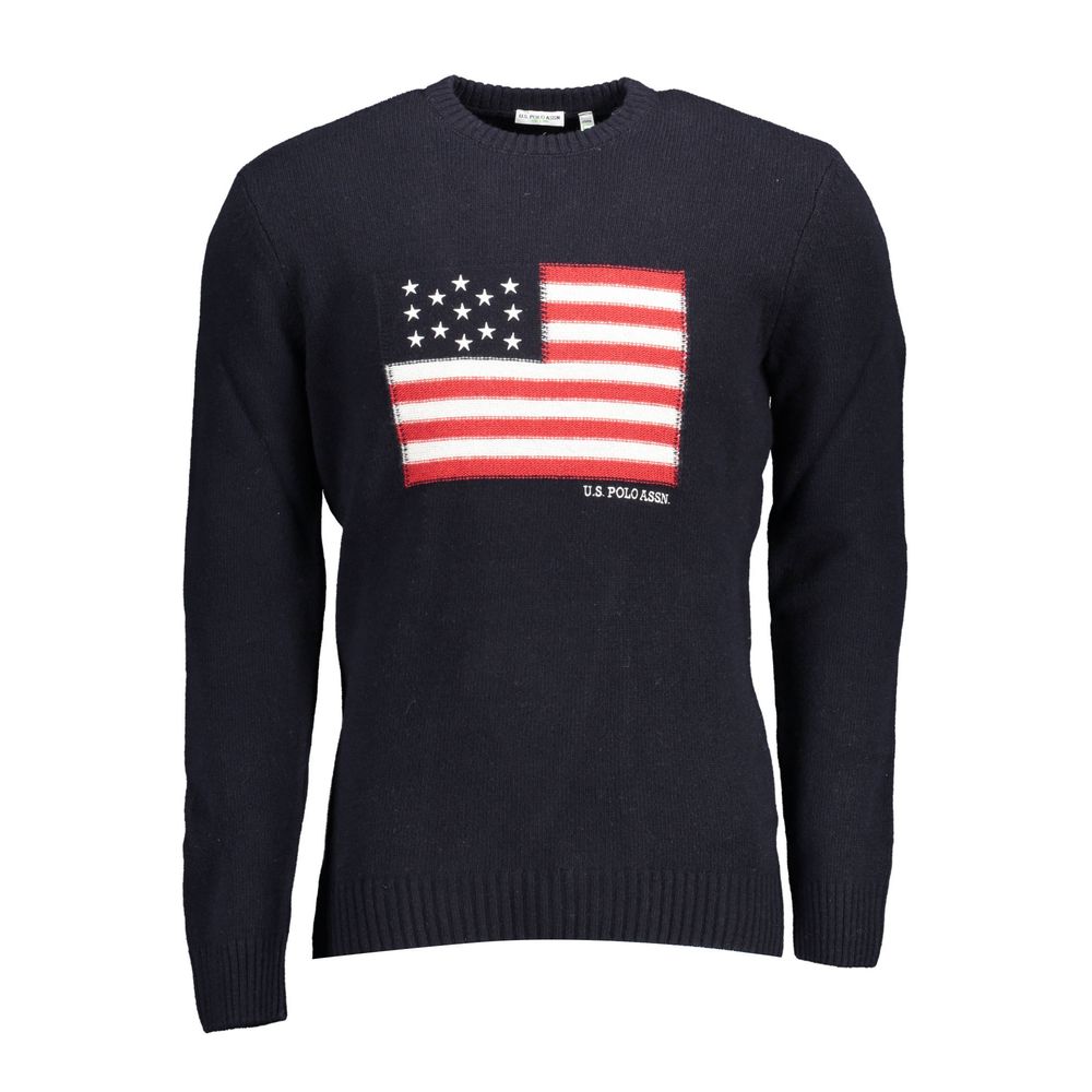 U.S. POLO ASSN. Blue Wool Men's Sweater