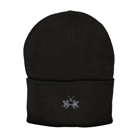La Martina Black Polyester Hats & Cap LA-27043