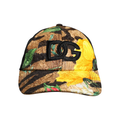 Dolce & Gabbana Multicolor DG Logo Patch 6 Panels Baseball Cap