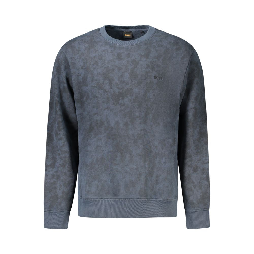 Hugo Boss Blue Cotton Sweatshirt