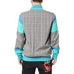 Dolce & Gabbana Multicolor Plaid Full Zip Windbreaker Jacket