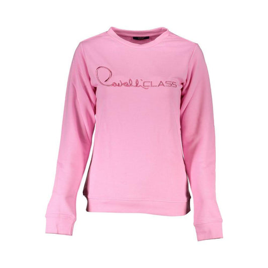 Cavalli Class Pink Cotton Sweater CA-26821-XXL