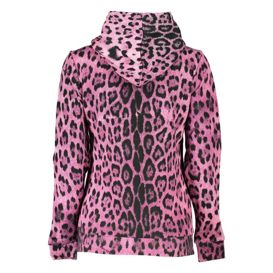 Cavalli Class Pink Cotton Women Sweater CA-26794-XS