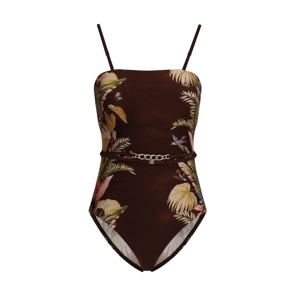 Front view with bag zipped and handles upright.