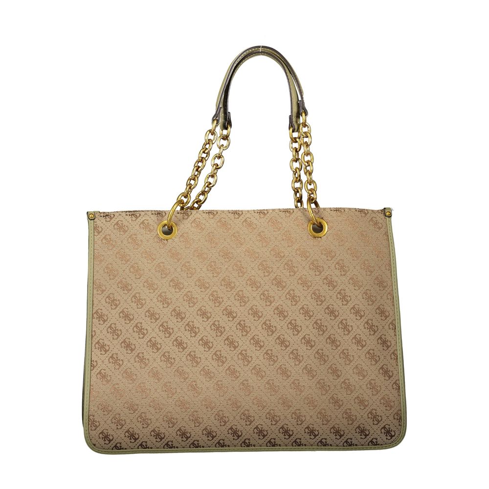 Front view with bag zipped and handles upright.