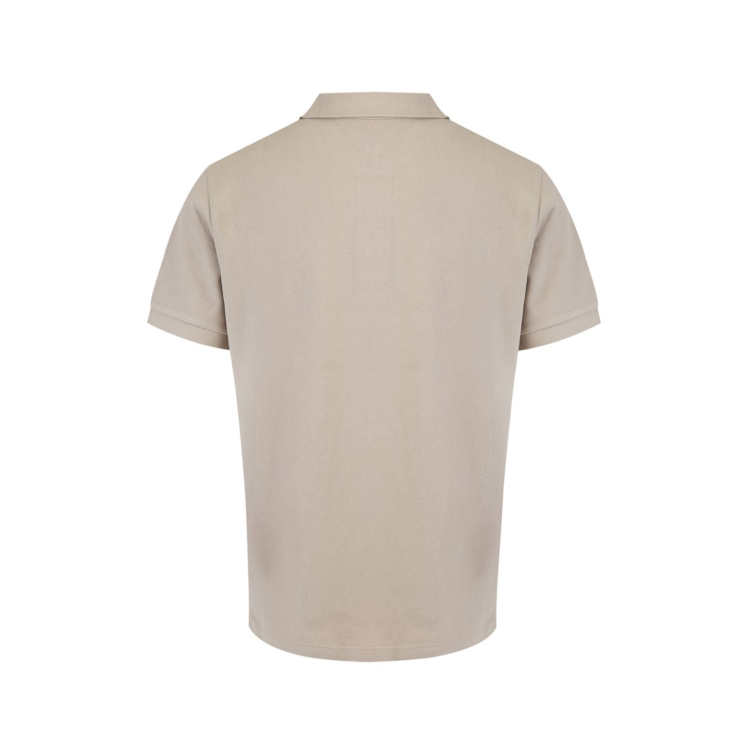 Burberry Pale Stone Cotton Collared Polo Shirt