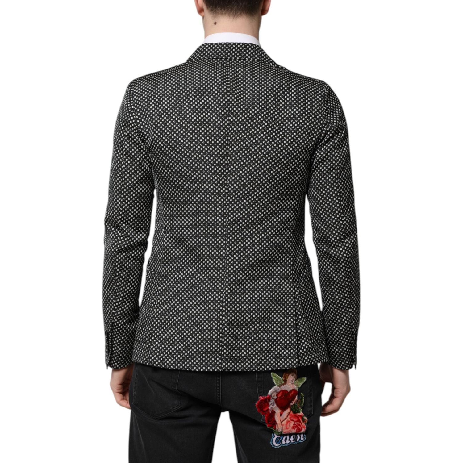 Front view with bag zipped and handles upright.