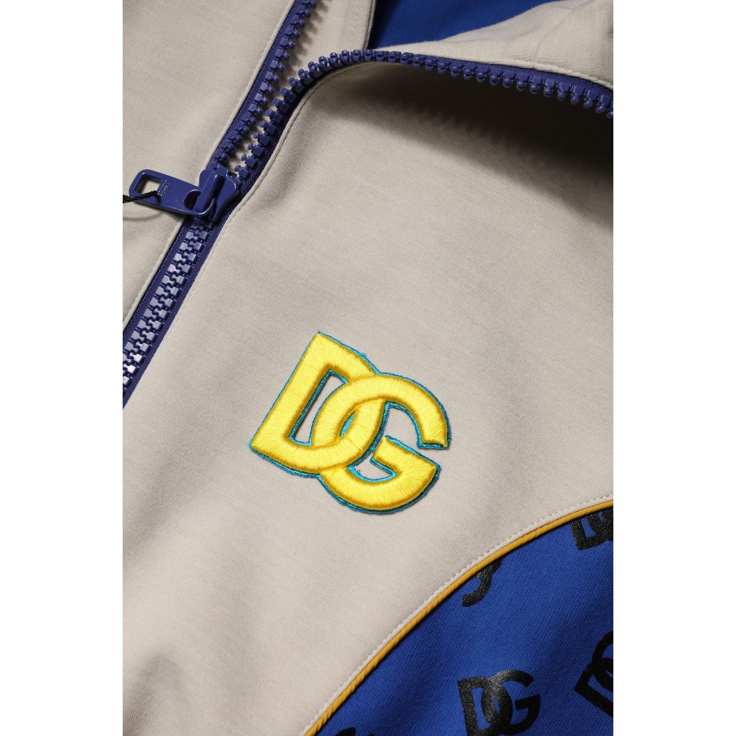 Dolce & Gabbana Multicolor Polyester Full Zip Bomber Jacket