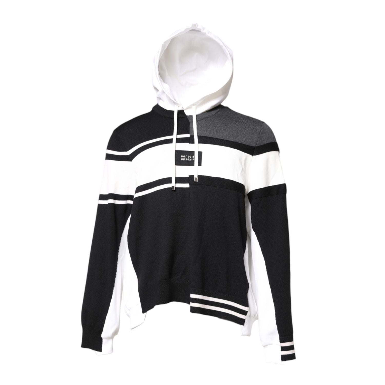 Dolce & Gabbana Multicolor Logo Pullover Hooded Sweater