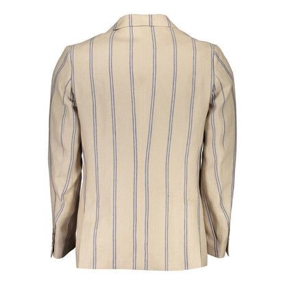 Gant Beige Linen Men Jacket