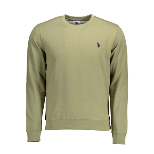 U.S. POLO ASSN. Green Cotton Mens Sweater