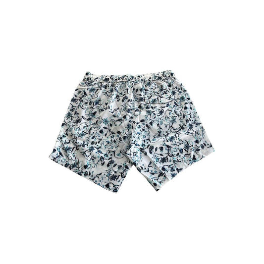 Trussardi Beachwear White Polyester Men Swim Short TR-24818-M