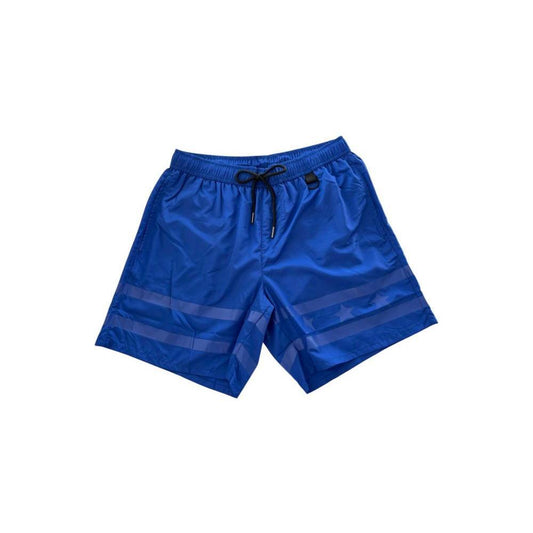 Iceberg Blue Polyester Men Swim Short IC-24829-M