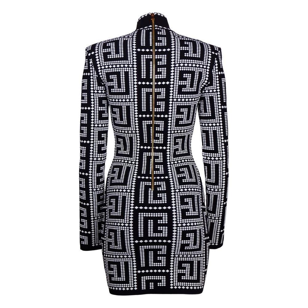 Balmain Black Viscose Dress
