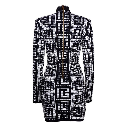 Balmain Black Viscose Dress