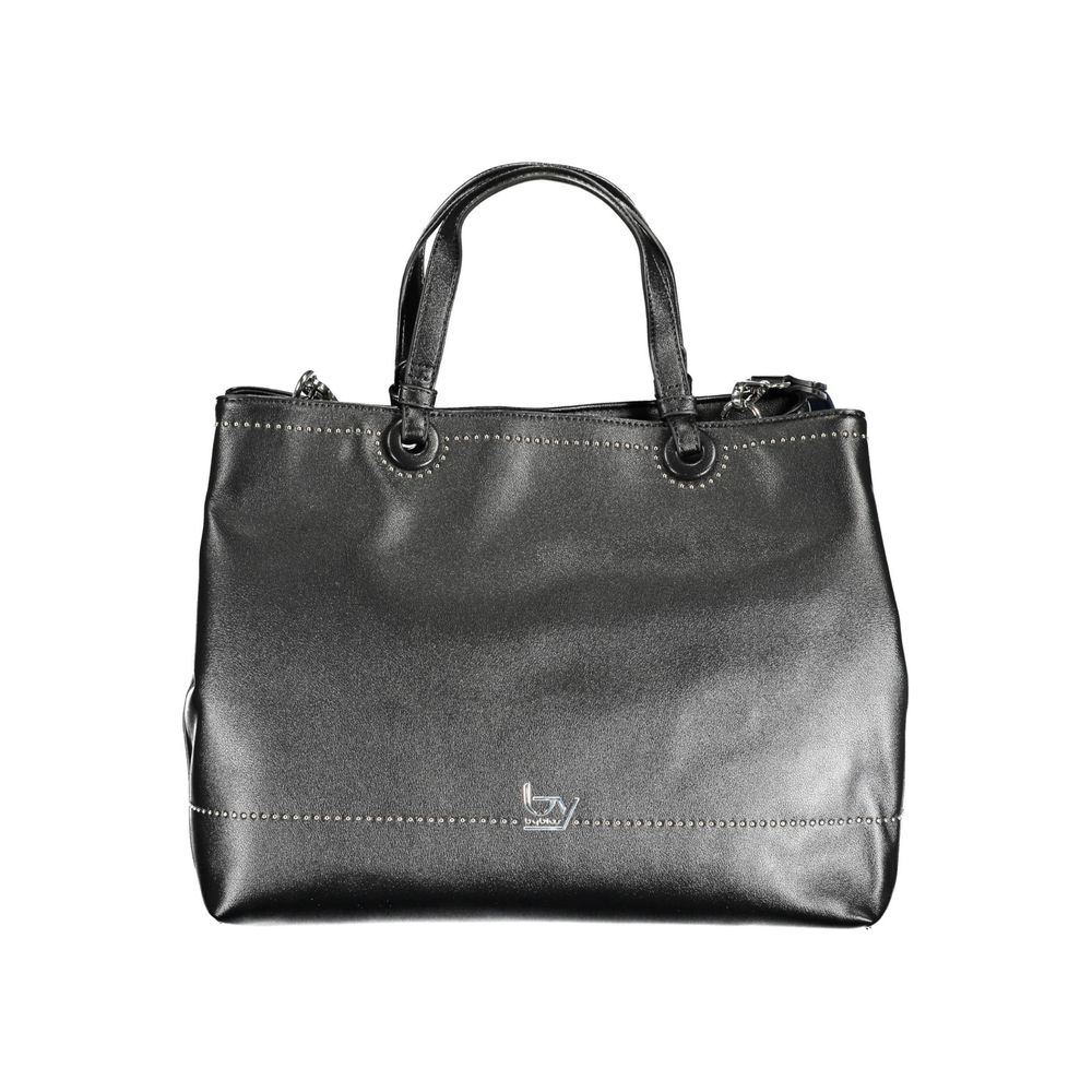 Front view with bag zipped and handles upright.